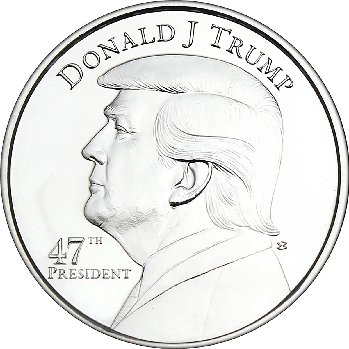 2025 President Trump 47th President 1oz .999 Silver Coin in Air Tite Holder Dollar Uncirculated
