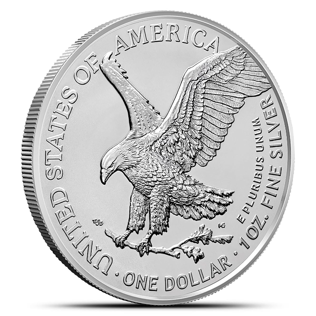 2025 - American Silver Eagle .999 Fine Silver with our Smyrnacoin Certificate of Authenticity Dollar Uncirculated US Mint