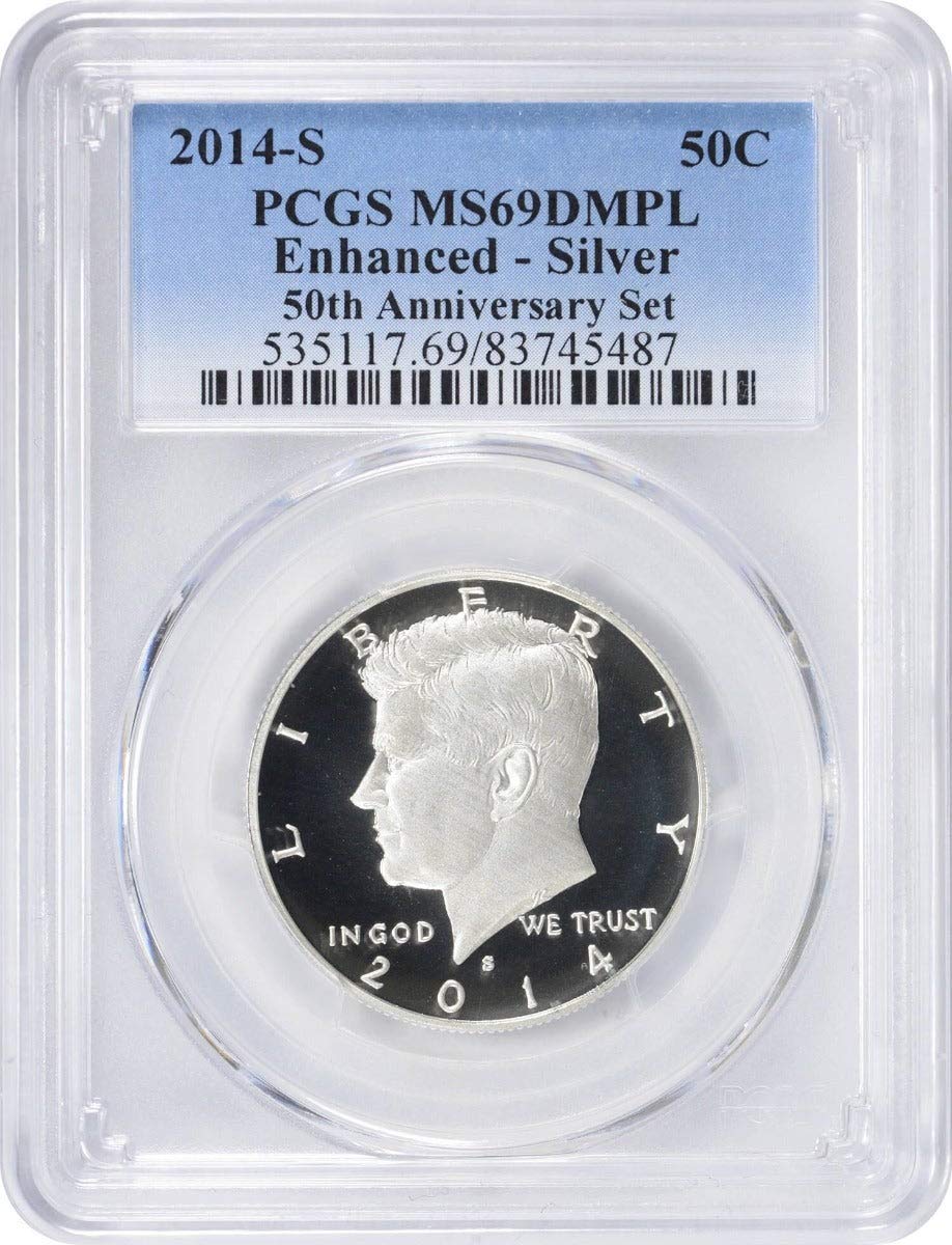 2014 S Enhanced Kennedy Silver Half Dollar MS69DMPL PCGS
