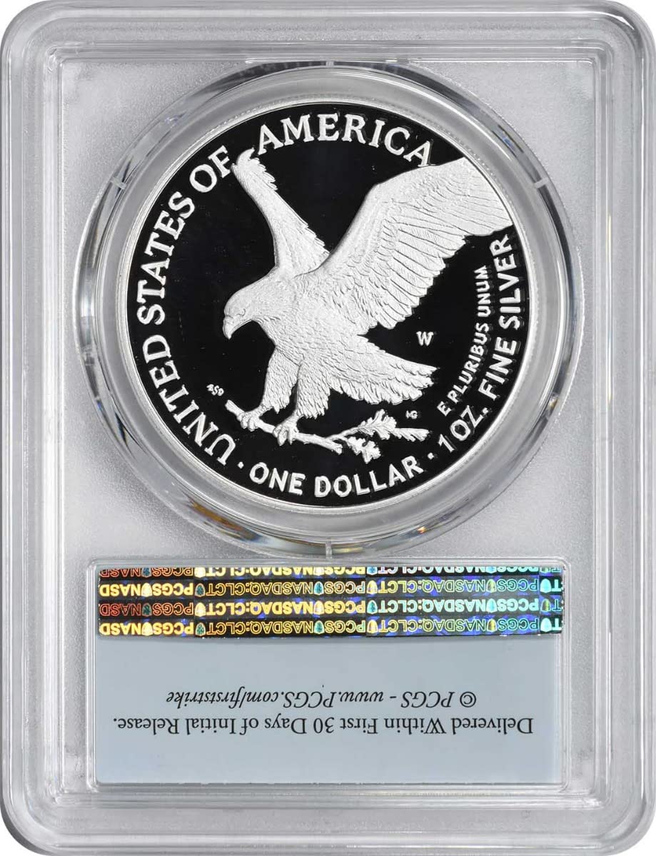 2022 W $1 American Silver Eagle Congratulations Set Dollar, First Strike PR70DCAM PCGS