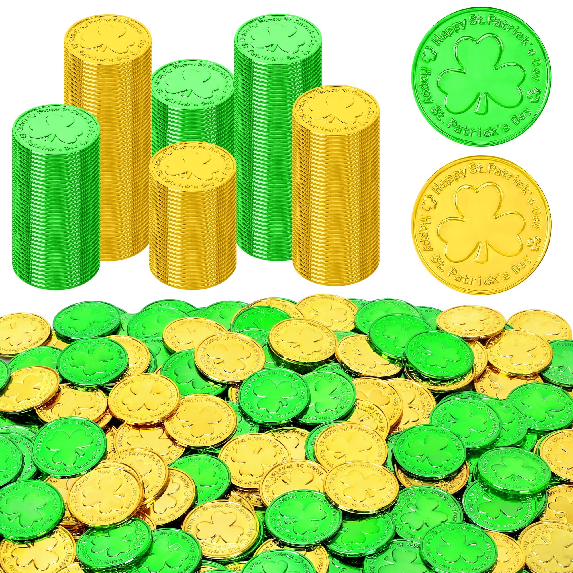 120 PCS Gold Coins, 1.4 in Plastic Gold Coins, 0.08 in Thick Fake Coins Pirate Coins Tokens Play Coins for Kids, Pirate Treasure Classroom Reward Adventure Theme Party Supplies for Pirate Party