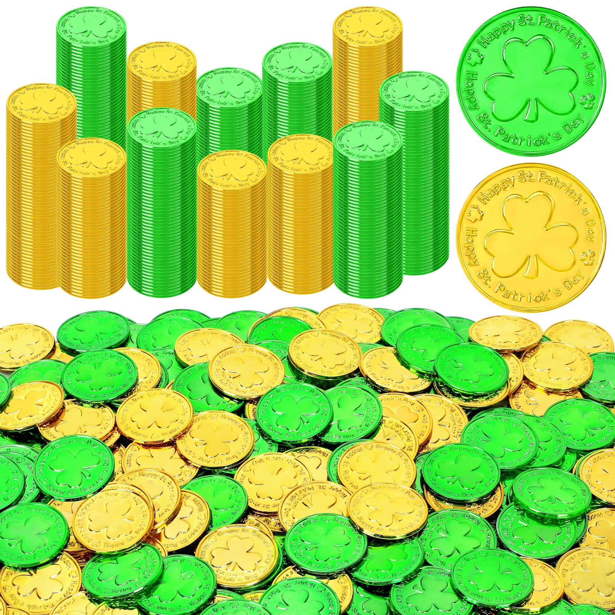 120 PCS Gold Coins, 1.4 in Plastic Gold Coins, 0.08 in Thick Fake Coins Pirate Coins Tokens Play Coins for Kids, Pirate Treasure Classroom Reward Adventure Theme Party Supplies for Pirate Party